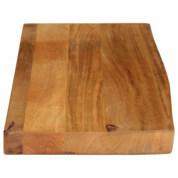 Tablero de mesa borde natural madera maciza mango 80x40x3.8 cm M 4