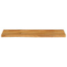 Tablero de mesa borde natural madera maciza mango 120x40x3.8 cm 3