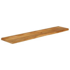 Tablero de mesa borde natural madera maciza mango 160x40x3.8 cm H