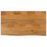 Tablero de mesa borde natural madera maciza mango 110x60x3.8 cm 1