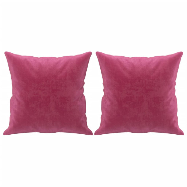 Sofá 3 lug. + almofadas decorativas 180cm veludo vermelho tinto M 5