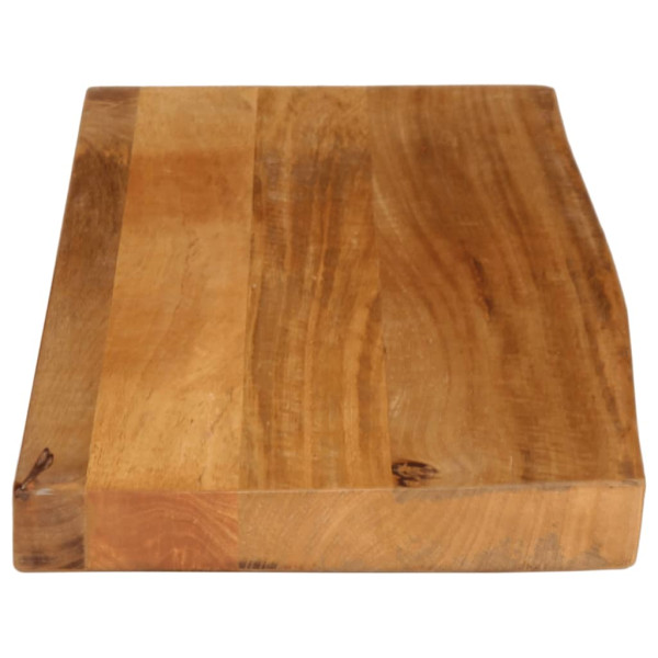 Tablero de mesa borde natural madera maciza mango 90x20x2.5 cm M 4