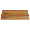 Tablero de mesa borde natural madera maciza mango 40x40x2.5 cm 3