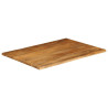 Tablero de mesa borde natural madera maciza mango 110x80x2.5 cm 2