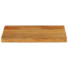 Tablero de mesa borde natural madera maciza mango 60x20x3.8 cm 3