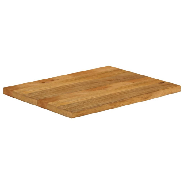 Tablero de mesa borde natural madera maciza mango 90x60x3.8 cm M 2