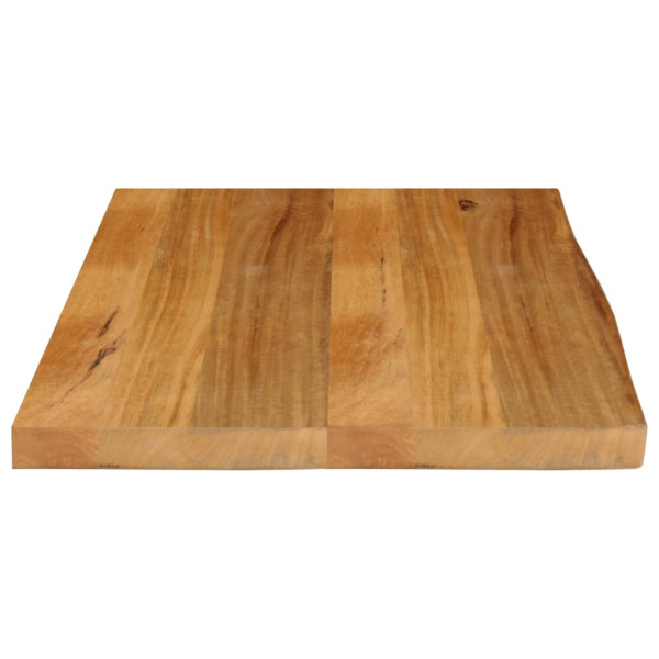 Tablero de mesa borde natural madera maciza mango 90x60x3.8 cm M 4