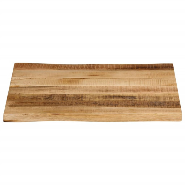 Tablero de mesa borde natural madera maciza mango 60x60x2.5 cm M 3