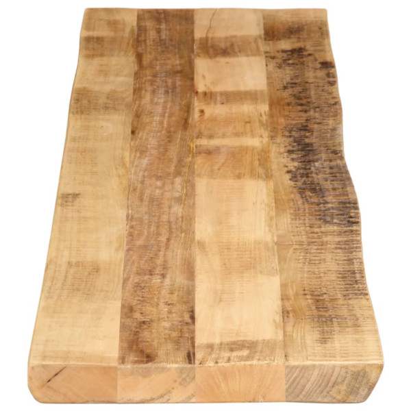 Tablero de mesa borde natural madera maciza mango 160x40x2.5 cm M 4