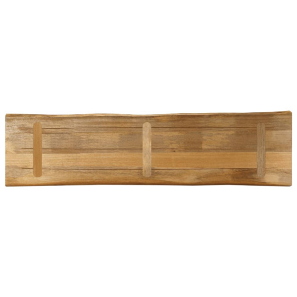 Tablero de mesa borde natural madera maciza mango 160x40x2.5 cm M 5