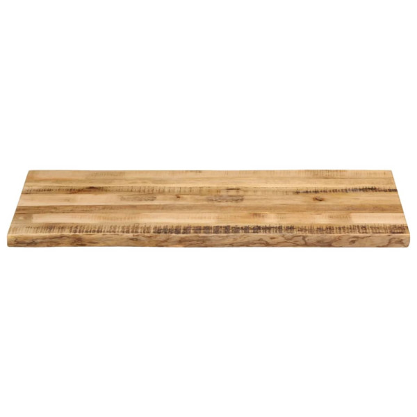 Tablero de mesa borde natural madera maciza mango 120x60x2.5 cm M 3