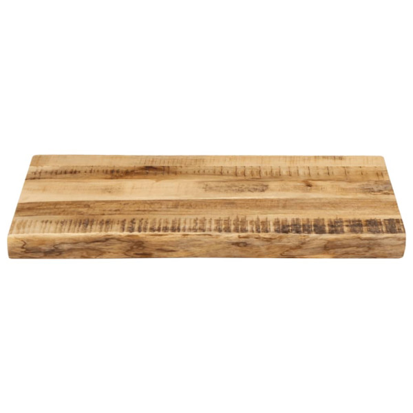 Tablero de mesa borde natural madera maciza mango 50x40x3.8 cm M 3