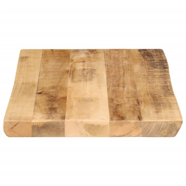 Tablero de mesa borde natural madera maciza mango 50x40x3.8 cm M 4