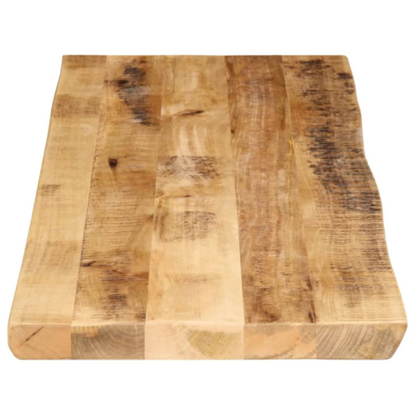 Tablero de mesa borde natural madera maciza mango 140x40x3.8 cm M 4
