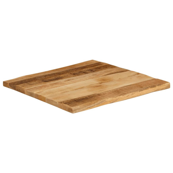 Tablero de mesa borde natural madera maciza mango 80x80x3.8 cm M 2