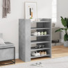Mueble zapatero madera ingeniería gris hormigón 74.5x37.5x100cm 1