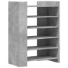 Mueble zapatero madera ingeniería gris hormigón 74.5x37.5x100cm 2