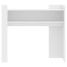 Mesa consola de madera de ingeniería blanca 100x35x90 cm 4