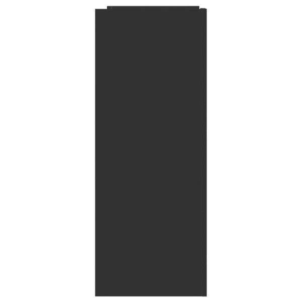 Mesa consola de madera de ingeniería negra 100x35x90 cm M 5