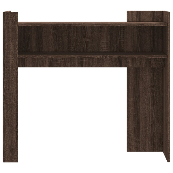 Mesa consola de madera de ingeniería marrón roble 100x35x90 cm M 4