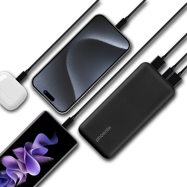 Batería externa Phoenix 20000mAh negro M 6