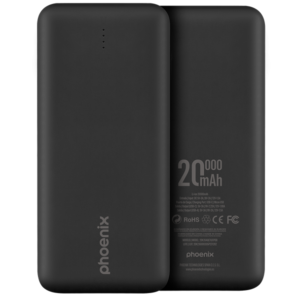 Batería externa Phoenix 20000mAh negro D
