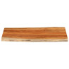 Borda de mesa retangular natural acacia 110x60x2.5 cm 3