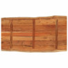 Borda de mesa retangular natural acacia 110x60x2.5 cm 5