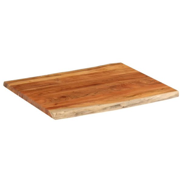 Tablero de mesa rectangular borde natural acacia 100x80x2.5 cm M 2