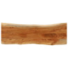 Tablero rectangular madera de acacia borde vivo 110x40x3.8 cm 1