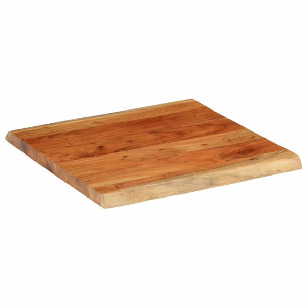 Tampo de mesa retangular borda viva 60x60x3.8 cm acácia maciça M 2