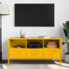 Móvel de TV 100.5x39x50.5 cm aço amarelo mostarda 3