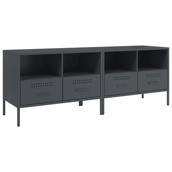 Móveis de TV 2 pcs 68x39x50.5 cm aço antracite M 2