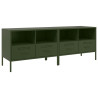 Móveis de TV 2 pcs 68x39x50.5 cm aço verde-azeitona 2