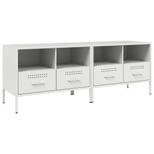 Móveis de TV 2 pcs 68x39x50.5 cm aço branco H