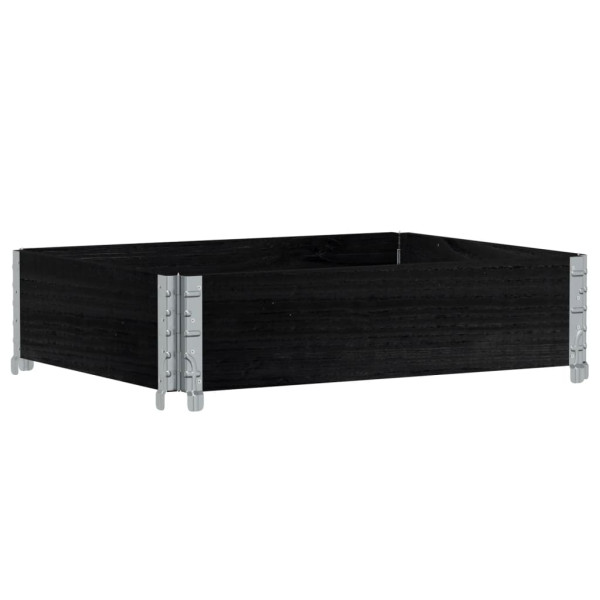 Jardinera de madera maciza de pino negro 80x60 cm M 2