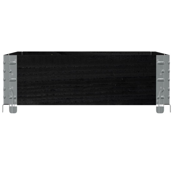 Jardinera de madera maciza de pino negro 80x60 cm M 4