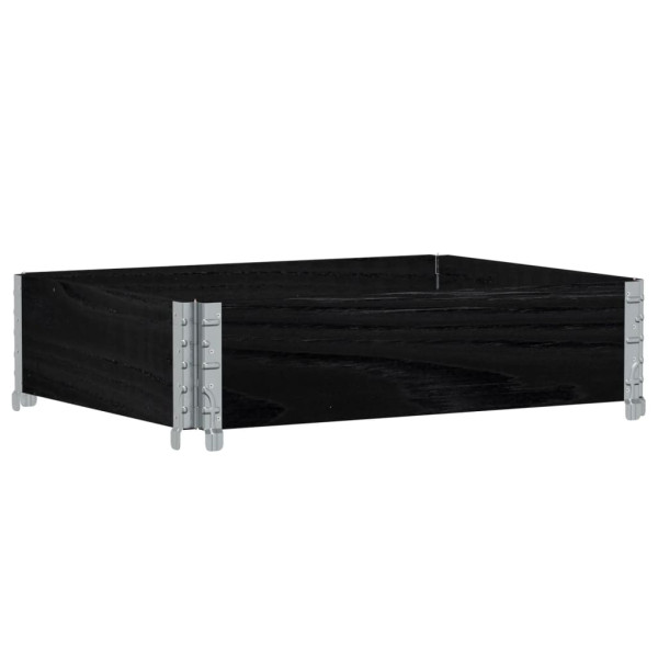 Jardinera de madera maciza de pino negro 80x60 cm M 5