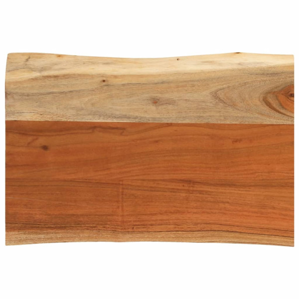 Tablero de mesa rectangular borde natural acacia 50x40x3.8 cm D