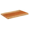 Tablero de mesa rectangular borde natural acacia 50x40x3.8 cm 2