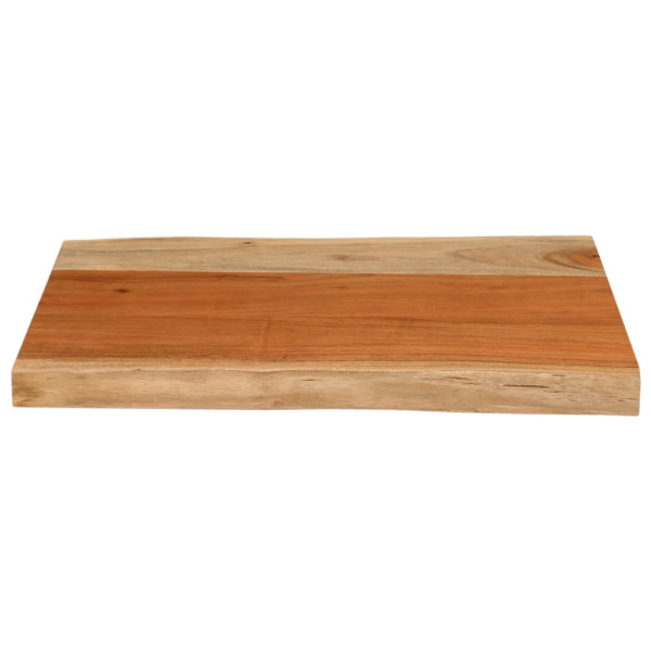 Tablero de mesa rectangular borde natural acacia 50x40x3.8 cm M 3