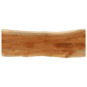 Tablero rectangular madera de acacia borde vivo 120x40x3.8 cm 1