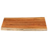 Quadro de mesa retangular natural acacia 100x80x3.8 cm 3