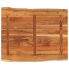 Quadro de mesa retangular natural acacia 100x80x3.8 cm 5