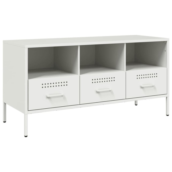 Móvel de TV 100.5x39x50.5 cm aço branco M 2
