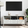 Móvel de TV 100.5x39x50.5 cm aço branco 3