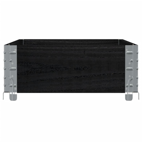 Jardinera de madera maciza de pino negro 100x50 cm M 4