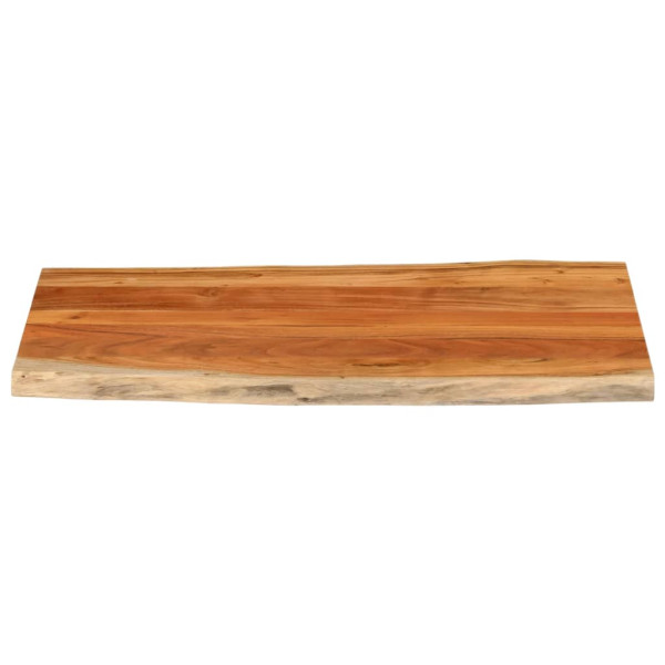 Tablero de mesa rectangular borde natural acacia 100x60x2.5 cm M 3