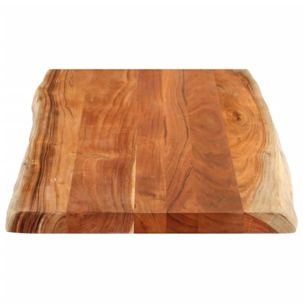 Tablero de mesa rectangular borde natural acacia 100x60x2.5 cm M 4