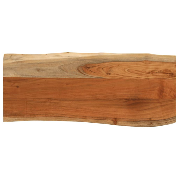 Tablero rectangular madera de acacia borde vivo 100x40x3.8 cm D